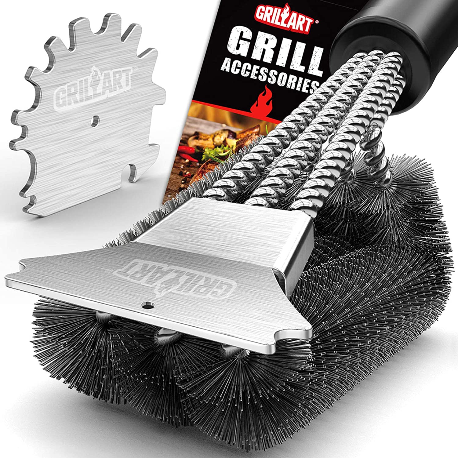 GRILLART Grill Brush and Scraper